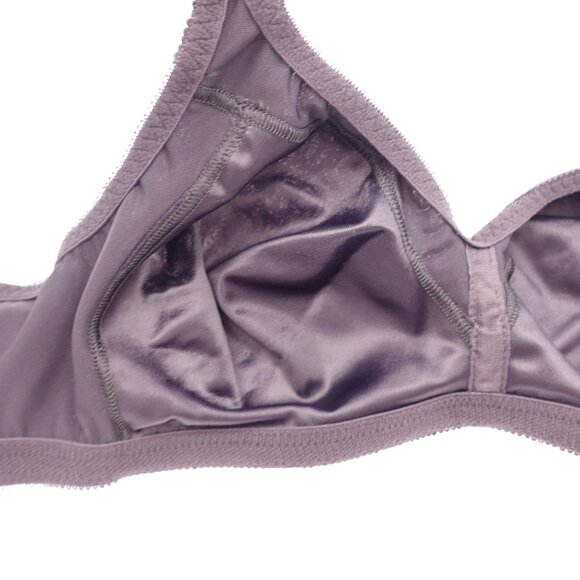 NWT Bali Double Support Wireless Bra Sz 36C Black Satin Finish Full Coverage - Picture 10 of 11